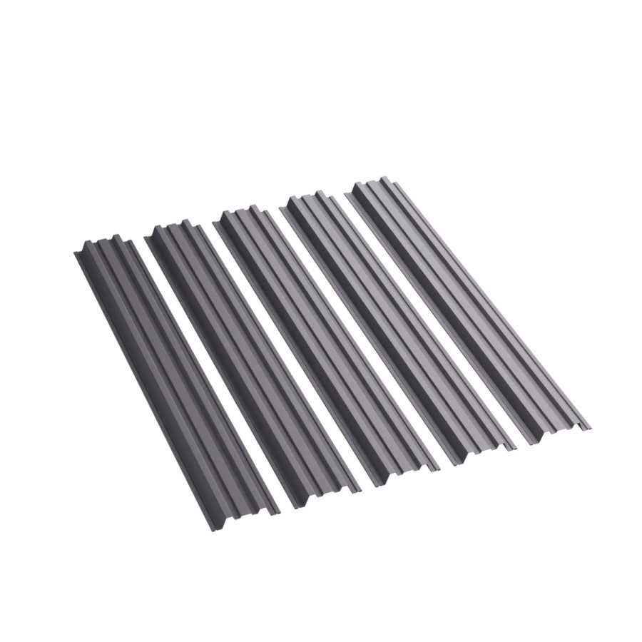 3D штакетник с прямым срезом_ПЭ_RAL_7024_